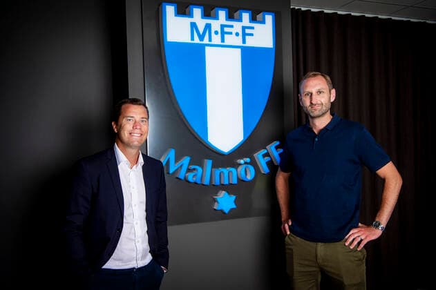 210705 Malmö FFs Daniel Andersson, sportdirektör, och Andreas Georgson, sportchef poserar för ett porträtt den 5 juli 2021 i Malmö. Copyright: CHRISTIANxÖRNBERG BB210705CO001