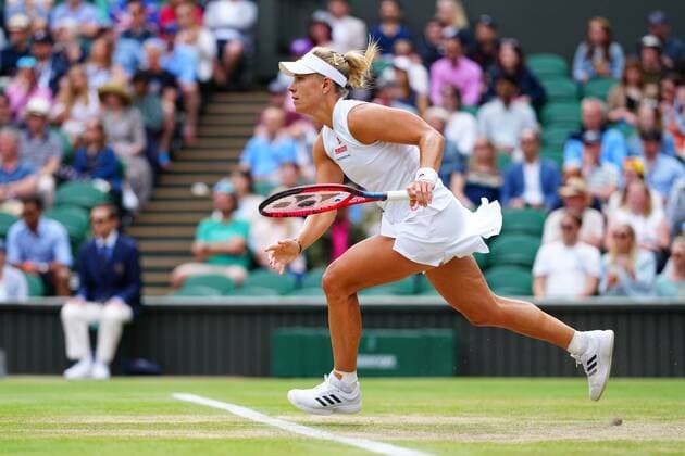 Mandatory Credit: Photo by Javier Garcia Shutterstock (12196117hb) Angelique Kerber during her fourth round match Wimbledon Tennis Championships, Day 7, The All England Lawn Tennis and Croquet Club, London, UK - 05 Jul 2021 Wimbledon Tennis Championships, Day 7, The All England Lawn Tennis and Croquet Club, London, UK - 05 Jul 2021  Copyright: xJavierxGarcia Shutterstockx 12196117hb