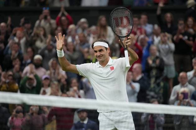 2021 Wimbledon Championships Roger Federer , Switzerland *** 2021 Wimbledon Championships Roger Federer , Switzerland