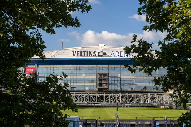 Veltins Arena General view of Veltins Arena, multifunctional and football stadium of 2. Bundesliga club FC Schalke 04 in Gelsenkirchen, Germany on 28 June 2021. Arena AufSchalke.