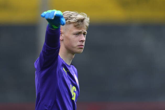 Mandatory Credit: Photo by Philip Oldham BPI Shutterstock (10227266ag) Lukas Hornicek of Czech Republic Czech Republic v Belgium, Group A, UEFA Under 17 Championship, Football, Tolka Park, Dublin, UK - 03 May 2019 Editorial use only Czech Republic v Belgium, Group A, UEFA Under 17 Championship, Football, Tolka Park, Dublin, UK - 03 May 2019 Editorial use only  Copyright: xPhilipxOldham BPI Shutterstockx 10227266ag