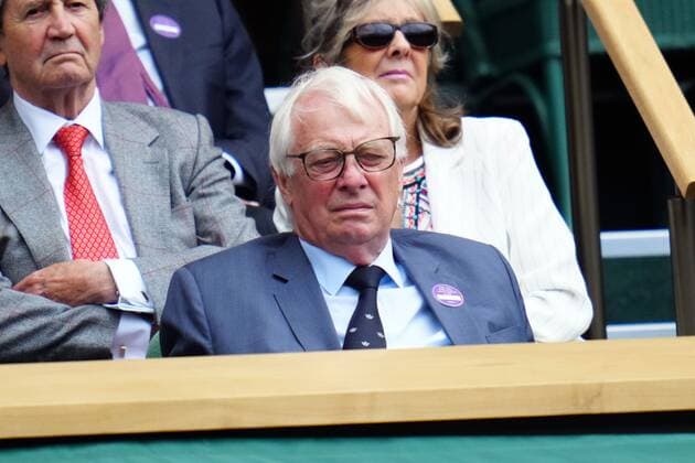 Mandatory Credit: Photo by Javier Garcia Shutterstock (12199110bf) Chris Patten in the Royal Box on Centre Court Wimbledon Tennis Championships, Day 9, The All England Lawn Tennis and Croquet Club, London, UK - 07 Jul 2021 Wimbledon Tennis Championships, Day 9, The All England Lawn Tennis and Croquet Club, London, UK - 07 Jul 2021  Copyright: xJavierxGarcia Shutterstockx 12199110bf