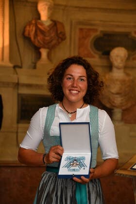 Laura Dahlmeier Verleihung des Bayerischen Verdienstorden 2021 Ehrung, Auszeichnung Antiquarium Residenz München 08. Juli 2021