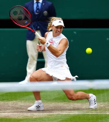 Mandatory Credit: Photo by Javier Garcia Shutterstock (12200578ac) Angelique Kerber during her semi-final match Wimbledon Tennis Championships, Day 10, The All England Lawn Tennis and Croquet Club, London, UK - 08 Jul 2021 Wimbledon Tennis Championships, Day 10, The All England Lawn Tennis and Croquet Club, London, UK - 08 Jul 2021  Copyright: xJavierxGarcia Shutterstockx 12200578ac