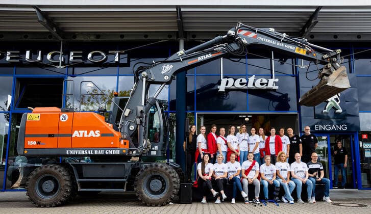 08.07.2021, GER, Handball, Frauen, Saison 2021 2022, 1.BL, Thüringer HC, Media Day Team, Mannschaftsfoto Bad Langensalza Autohaus Peter Thüringen Deutschland