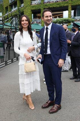 09 07 2021. London, United Kingdom. Frank and Christine Lampard arriving on day eleven of the Wimbledon Tennis Championships in London.  xStephenxLockx xixImagesx IIM-22380-0030