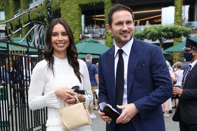 09 07 2021. London, United Kingdom. Frank and Christine Lampard arriving on day eleven of the Wimbledon Tennis Championships in London.  xStephenxLockx xixImagesx IIM-22380-0040
