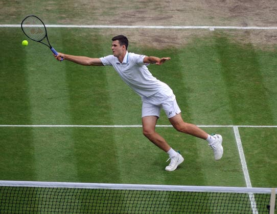 Lawn Tennis - 2021 All England Championships - Week Two - Friday - Wimbledon Mens Semi Final - Matteo Berrettini v Hubert Hurkacz Hubert Hurkacz 