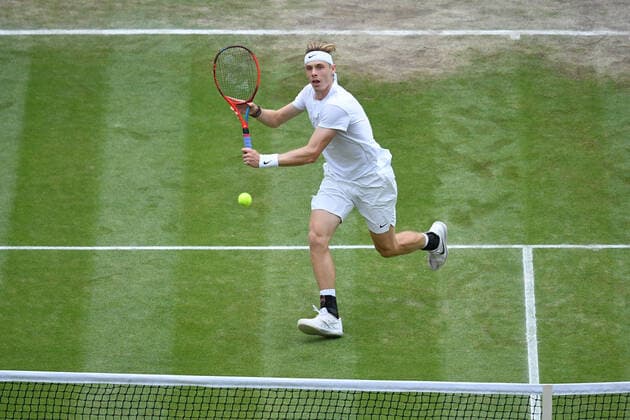 Denis Shapovalov (Can) TENNIS : Wimbledon 2021 - 09 07 2021 AntoineCouvercelle Panoramic 