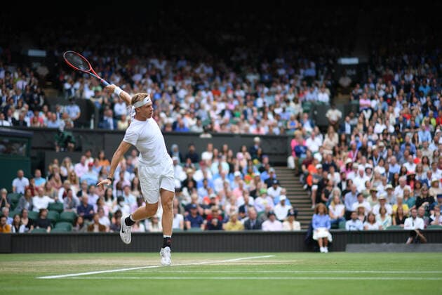 Denis Shapovalov (Can) TENNIS : Wimbledon 2021 - 09 07 2021 AntoineCouvercelle Panoramic 