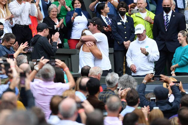 Ashleigh Barty (Aus) TENNIS : Wimbledon 2021 - 09 07 2021 AntoineCouvercelle Panoramic 