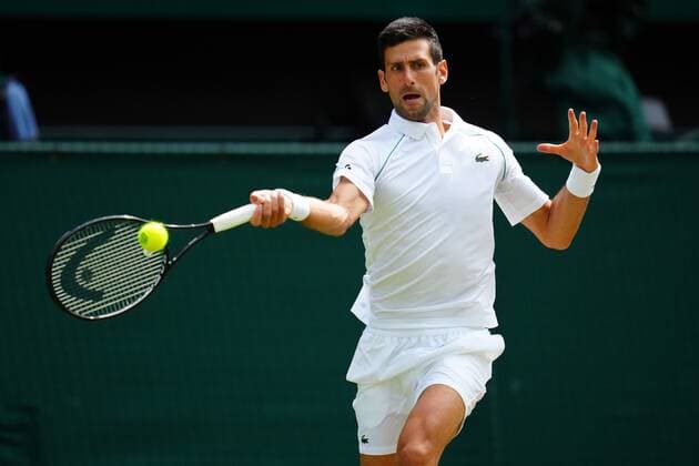 Mandatory Credit: Photo by Javier Garcia Shutterstock (12204578u) Novak Djokovic during the Gentlemen s Singles final Wimbledon Tennis Championships, Day 13, The All England Lawn Tennis and Croquet Club, London, UK - 11 Jul 2021 Wimbledon Tennis Championships, Day 13, The All England Lawn Tennis and Croquet Club, London, UK - 11 Jul 2021  Copyright: xJavierxGarcia Shutterstockx 12204578u