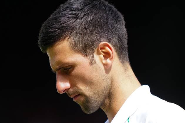 Mandatory Credit: Photo by Shutterstock (12204579at) Novak Djokovic during the Gentlemen s Singles final Wimbledon Tennis Championships, Day 13, The All England Lawn Tennis and Croquet Club, London, UK - 11 Jul 2021 Wimbledon Tennis Championships, Day 13, The All England Lawn Tennis and Croquet Club, London, UK - 11 Jul 2021  Copyright: xShutterstockx 12204579at