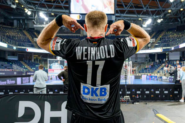 Nürnberg, Deutschland 11. Juli 2021: IHF - Drei-Nationen-Turnier - Deutschland vs. Aegypten Steffen Weinhold (Deutschland THW Kiel) Nürnberg Arena Nürnberger Versicherung Bayern Deutschland