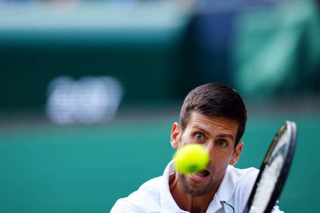 Mandatory Credit: Photo by Javier Garcia Shutterstock (12204578dq) Novak Djokovic during the Gentlemen s Singles final Wimbledon Tennis Championships, Day 13, The All England Lawn Tennis and Croquet Club, London, UK - 11 Jul 2021 Wimbledon Tennis Championships, Day 13, The All England Lawn Tennis and Croquet Club, London, UK - 11 Jul 2021  Copyright: xJavierxGarcia Shutterstockx 12204578dq