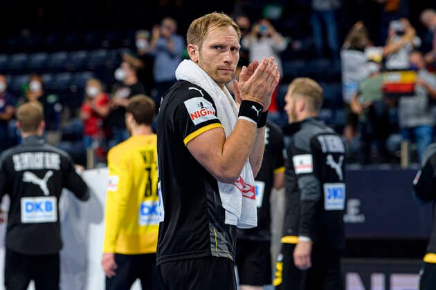 Nürnberg, Deutschland 11. Juli 2021: IHF - Drei-Nationen-Turnier - Deutschland vs. Aegypten Steffen Weinhold (Deutschland THW Kiel) Nürnberg Arena Nürnberger Versicherung Bayern Deutschland