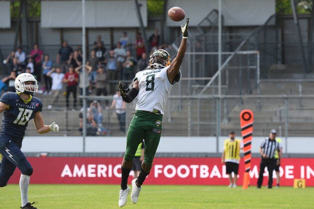 Alpha Jalloh ( 8, Wide receiver , Leipzig Kings) American Football, ELF, European Leaguen of Football, Week 4, 11.07.2021 Foto:Eibner Tobias Baur Stuttgart Surge vs. Leipzig Kings European Leaguen of Football, Week 4 , 11.07.2021 Stuttgart *** Alpha Jalloh 8, Wide receiver , Leipzig Kings American Football, ELF, European Leaguen of Football, Week 4, 11 07 2021 Foto Eibner Tobias Baur Stuttgart Surge vs Leipzig Kings European Leaguen of Football, Week 4 , 11 07 2021 Stuttgart Copyright: xEibner-Pressefotox EP_TBR