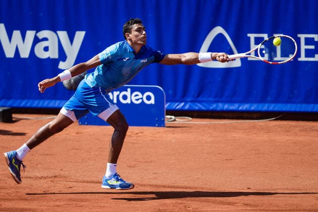 210712 Thiago Monteiro, Brasilien, under dag 8 av Nordea Open den 12 juli 2021 i Bastad. Copyright: MATHILDAxAHLBERG BB210712BB117