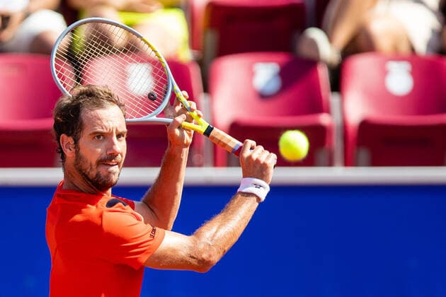 210712 Richard Gasquet, Frankrike, under dag 8 av Nordea Open den 12 juli 2021 i Bastad. Copyright: MATHILDAxAHLBERG BB210712BB146
