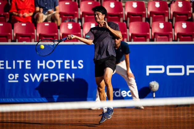 210712 Taro Daniel, Japan, under dag 8 av Nordea Open den 12 juli 2021 i Bastad. Copyright: MATHILDAxAHLBERG BB210712BB363
