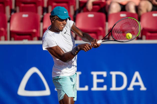 210712 Elias Ymer, Sverige, under dag 8 av Nordea Open den 12 juli 2021 i Bastad. Copyright: MATHILDAxAHLBERG BB210712BB369