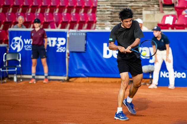 210712 Taro Daniel, Japan, under dag 8 av Nordea Open den 12 juli 2021 i Bastad. Copyright: MATHILDAxAHLBERG BB210712BB406