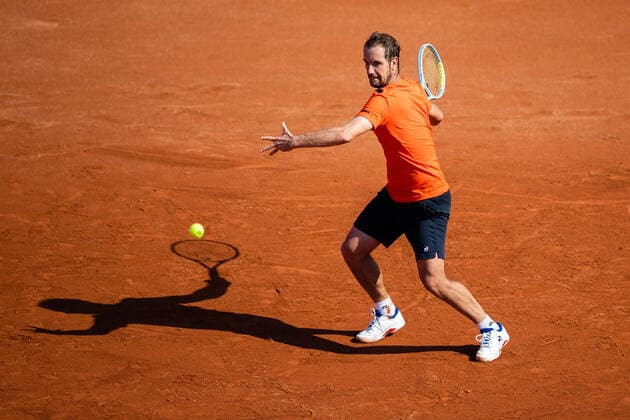210712 Richard Gasquet, Frankrike, under dag 8 av Nordea Open den 12 juli 2021 i Bastad. Copyright: MATHILDAxAHLBERG BB210712BB413
