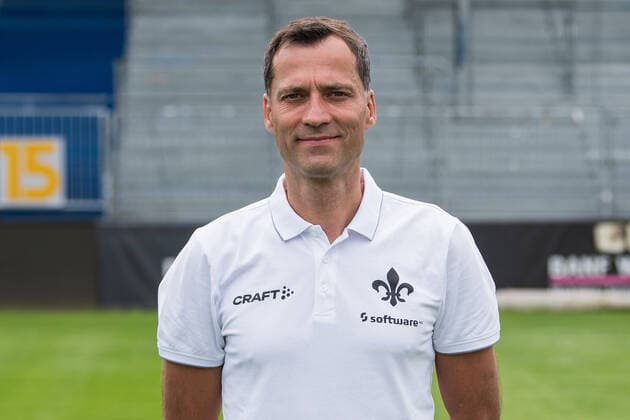 12.07.2021, xfux, Fussball 2.Bundesliga, SV Darmstadt 98, 2.BL, Porträttermin 2021 2022, emonline emspor, v.l. Co-Trainer Kai Peter Schmitz, SV Darmstadt 98, 2.BL, Porträttermin 2021 2022 Darmstadt