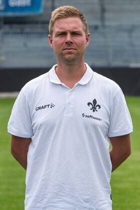12.07.2021, xfux, Fussball 2.Bundesliga, SV Darmstadt 98, 2.BL, Porträttermin 2021 2022, emonline emspor, v.l. Physiotherapeut Bjoern Björn Rein, SV Darmstadt 98, 2.BL, Porträttermin 2021 2022 Darmstadt