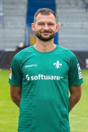 12.07.2021, xfux, Fussball 2.Bundesliga, SV Darmstadt 98, 2.BL, Porträttermin 2021 2022, emonline emspor, v.l. Steve Kroll, SV Darmstadt 98, 2.BL, Porträttermin 2021 2022, Darmstadt