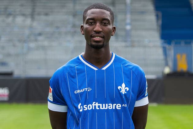 12.07.2021, xfux, Fussball 2.Bundesliga, SV Darmstadt 98, 2.BL, Porträttermin 2021 2022, emonline emspor, v.l. Patric Pfeiffer, SV Darmstadt 98, 2.BL, Porträttermin 2021 2022, Darmstadt