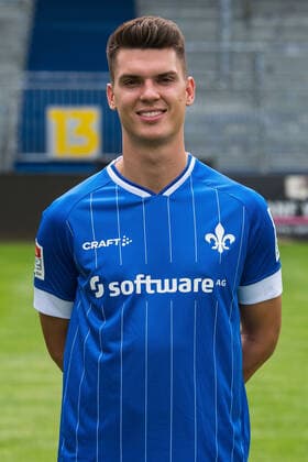 12.07.2021, xfux, Fussball 2.Bundesliga, SV Darmstadt 98, 2.BL, Porträttermin 2021 2022, emonline emspor, v.l. Mathias Honsak, SV Darmstadt 98, 2.BL, Porträttermin 2021 2022, Darmstadt