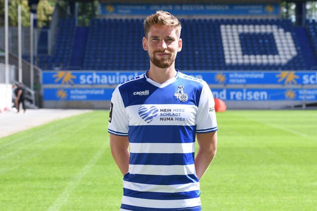 Kolja Pusch ( Duisburg ); MSV Duisburg; 3.Liga, Porträttermin 2021 2022