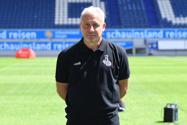 Pavel Dotchev ( Trainer Cheftrainer ); MSV Duisburg; 3.Liga, Porträttermin 2021 2022