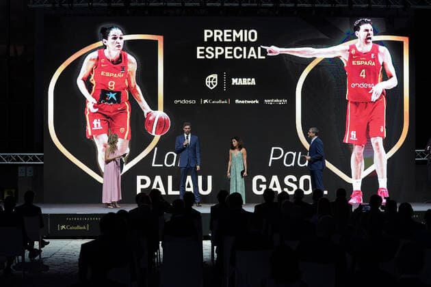 II Spanish Basketball Gala. Pau Gasol and Laia Palau, Special Award. July 13,2021. (20210713307)