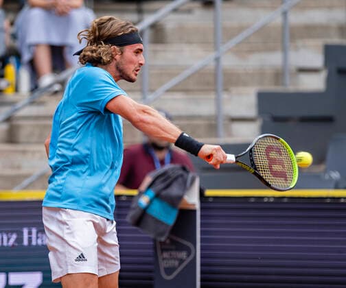 Sport Bilder des Tages Stefanos Tsitsipas (GRE) 14.07.21, Hamburg European Open, Hamburg, Hamburger Rothenbaum,ATP500 Â