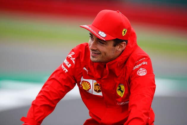 LECLERC Charles (mco), Scuderia Ferrari SF21, portrait during the Formula 1 Pirelli British Grand Prix 2021, 10th round of the 2021 FIA Formula One World Championship, WM, Weltmeisterschaft from July 16 to 18, 2021 on the Silverstone Circuit, in Silverstone, United Kingdom FORMULE 1 : Grand Prix de Grande Bretagne - 15 07 2021 DPPI Panoramic  00121020__B2_6254