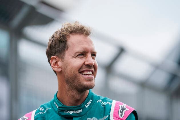 July 15, 2021, Towcester, Great Britain: SEBASTIAN VETTEL of Germany and Aston Martin F1 Team is seen during the presentation of the 2022 Formula 1 car at Silverstone Circuit in Towcester, Great Britain. Towcester Great Britain - ZUMAg147 20210715_zap_g147_041 Copyright: xJamesxGasperottix