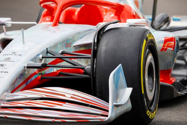 Reveal of the prototype for the 2022 F1 season, F1 Grand Prix of Great Britain at Silverstone Circuit on July 15, 2021 in Silverstone, Great Britain. (Photo by HOCH ZWEI) Silverstone Great Britain