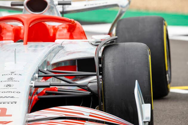 Reveal of the prototype for the 2022 F1 season, F1 Grand Prix of Great Britain at Silverstone Circuit on July 15, 2021 in Silverstone, Great Britain. (Photo by HOCH ZWEI) Silverstone Great Britain