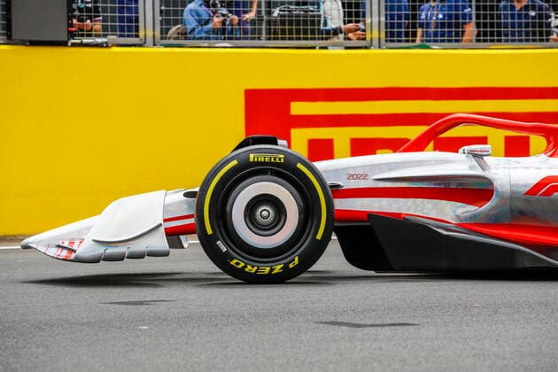 Reveal of the prototype for the 2022 F1 season, F1 Grand Prix of Great Britain at Silverstone Circuit on July 15, 2021 in Silverstone, Great Britain. (Photo by HOCH ZWEI) Silverstone Great Britain