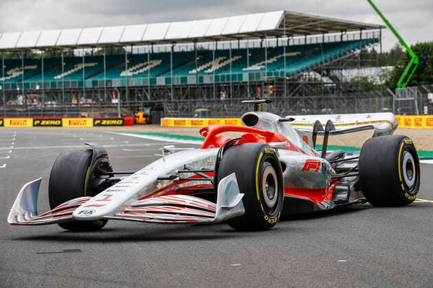 Reveal of the prototype for the 2022 F1 season, F1 Grand Prix of Great Britain at Silverstone Circuit on July 15, 2021 in Silverstone, Great Britain. (Photo by HOCH ZWEI) Silverstone Great Britain