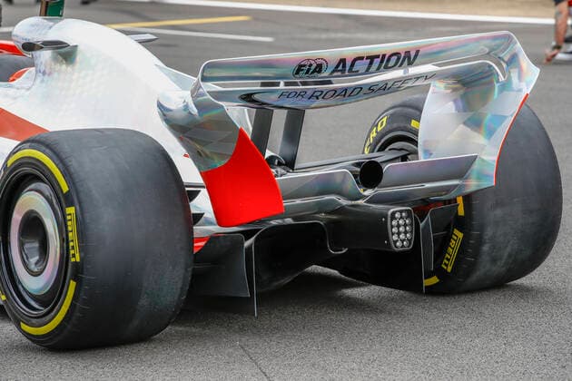 Reveal of the prototype for the 2022 F1 season, F1 Grand Prix of Great Britain at Silverstone Circuit on July 15, 2021 in Silverstone, Great Britain. (Photo by HOCH ZWEI) Silverstone Great Britain