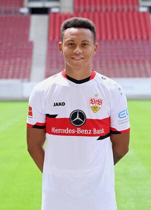 FUSSBALL 1. BUNDESLIGA SAISON 2021 2022 12.07.2021 Fototermin beim VfB Stuttgart in der Mercedes Benz Arena: Roberto Massimo