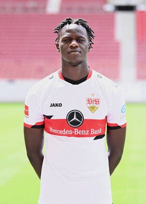 FUSSBALL 1. BUNDESLIGA SAISON 2021 2022 12.07.2021 Fototermin beim VfB Stuttgart in der Mercedes Benz Arena: Naouirou Ahamada