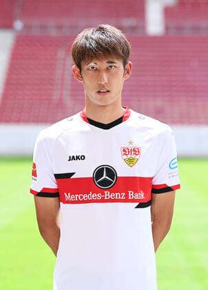FUSSBALL 1. BUNDESLIGA SAISON 2021 2022 12.07.2021 Fototermin beim VfB Stuttgart in der Mercedes Benz Arena: Hiroki Ito
