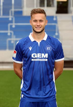 Karlsruher SC Portraittermin Saison 2021 2022 Christoph Kobald, Karlsruher SC, 2. Bundesliga, Porträttermin 2021 2022.