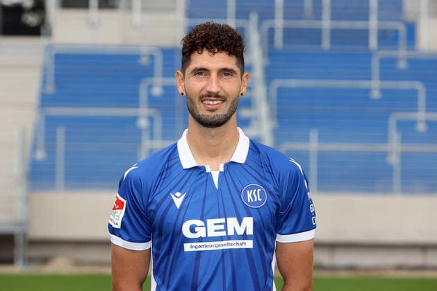 Karlsruher SC Portraittermin Saison 2021 2022 Fabio Kaufmann, Karlsruher SC, 2. Bundesliga, Porträttermin 2021 2022.