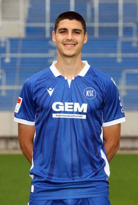 Karlsruher SC Portraittermin Saison 2021 2022 Lazar Mirkovic, Karlsruher SC, 2. Bundesliga, Porträttermin 2021 2022.