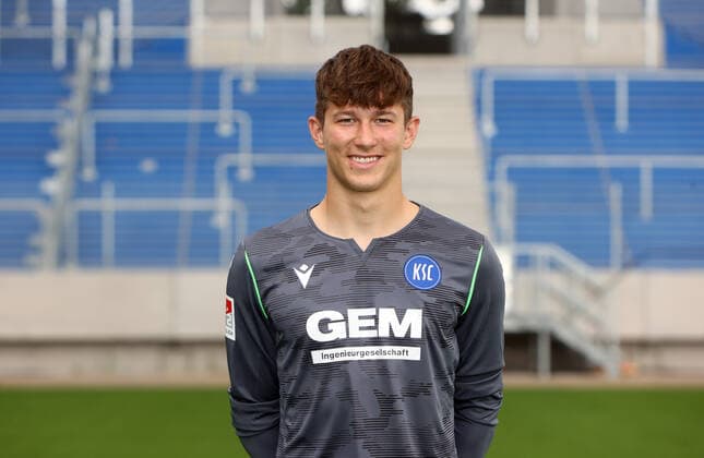 Karlsruher SC Portraittermin Saison 2021 2022 Max Weiß, Karlsruher SC, 2. Bundesliga, Porträttermin 2021 2022.